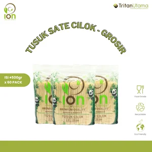 Tusuk Sate Cilok 15cm / Tusuk Pentol Sempol Bambu ION 500 gr - GROSIR