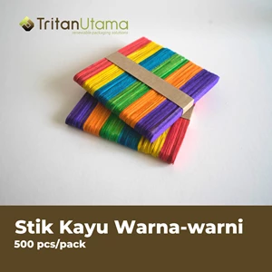 Stik Kayu Warna Warni / stik kayu ice cream