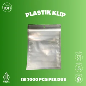 Plastik Klip Tebal Ziplock Bening Makanan Snack 18cm x 23cm
