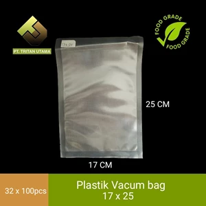 produk Plastik rumah tangga vakum makanan 17x25 / vaccum sealer / vacuum murah 
