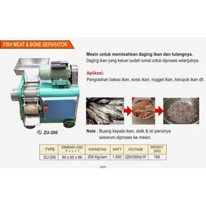 Mesin Untuk Memisahkan Daging Ikan Dan Tulangnya