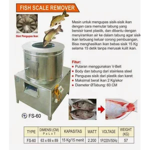 Mesin Untuk Mengupas Sisik-Sisik Ikan