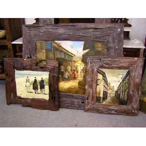 Painting (With Railroad Wood Frame) Curio Material
