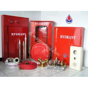 FIRE HYDRANT EQUIPMENTS FIREND Perlengkapan Fire Hydrant Dengan Cabinet Dan Isinya Selang Kebakaran Nozzle Branchpipe Hose Rack 