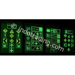 Safety Sign Evacuation Signage  Glow In The Dark Photo Luminescent 