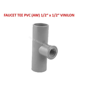 Faucet Tee Fitting PVC AW Merk Vinilon