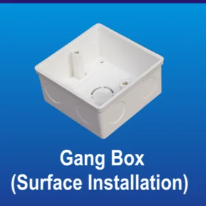 Gang Box (Surface Installation) PVC Conduit Merk Lesso