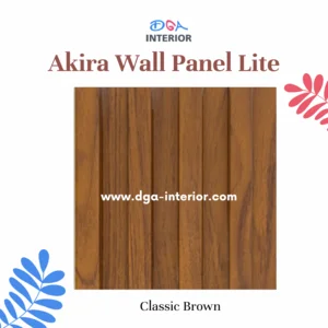 WPC WALL PANEL AKIRA AL 16.5 cm CLASSIC BROWN- Panel Dinding Motif Kayu