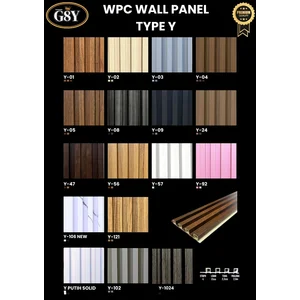 Panel Dinding Wood Plastic Composite Tipe Y