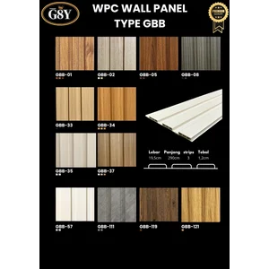 Panel Dinding Wood Plastic Composite Tipe GBB
