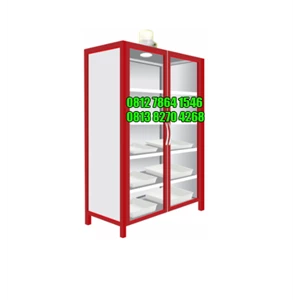 Steel Chemical Storage Cabinet 2 Glass 