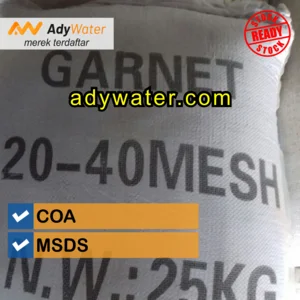 Garnet Sandblasting Atau Pasir Garnet Filter Air Ady Water ada COA MSDS
