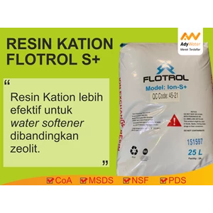 Resin Kation Flotrol S+ Water Softener
