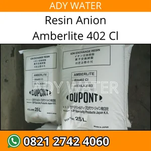 Resin Anion Amberlite IRC 402 Cl - Palembang - Demineralisasi, Penukar Ion, Bersertifikat Halal