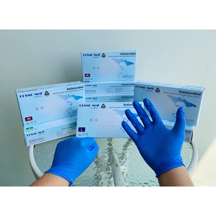 From COSMO Med Nitrile AMG Antimicrobial Gloves 4