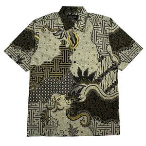 Batik Lengan Pendek Mikel Adam Warna Hijau