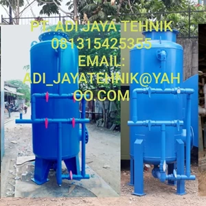 Sand carbon filter tank 5m3/jam 250 Liter