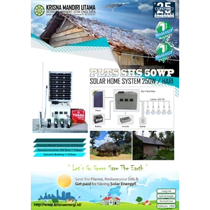 Paket Solar Panel / Solar Cell (Solar Home System) 50 WP