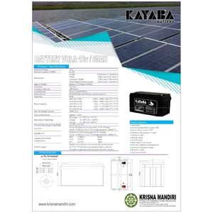 SOLAR PANEL / AKI VRLA 12V 65AH DEEP CYCLE