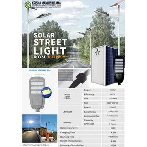 PJU Tenaga Surya 2 In 1 ROYAL TECH 80 Watt 