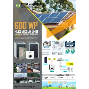 Paket PLTS On Grid 600WP 3000 Watt per hari