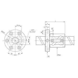 BALL SCREW HIWIN PRECISSION GROUND TYPE DFSV