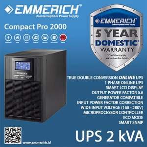 Emmerich UPS (Uninterrupted Power Supply) Compact Pro 2000 / CMP 2 kVA - 1 Phase