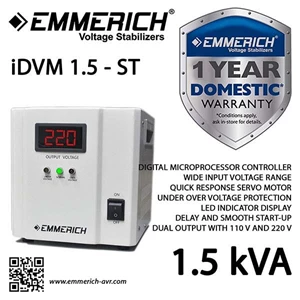 Stabilizer Listrik Emmerich Idvm 1.5 Kva - 1 Phase