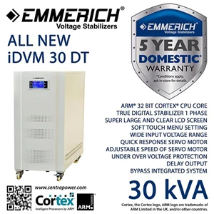 All New Emmerich Idvm 30-Dt. Stabilizer Listrik 30 Kva Satu Phase