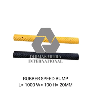 Rubber Speed Bump L= 1000 W= 100 H= 20mm