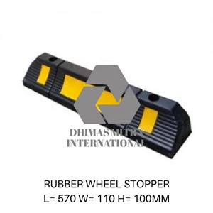 Rubber Wheel Stopper L= 570 W= 110 H= 100mm