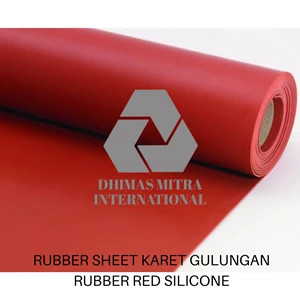Rubber Sheet Karet Gulungan Red Silicone