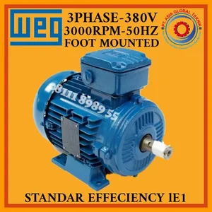 WEG IE1 0.18KW - 0.25HP 2POLE 3000RPM 3PHASE B3 FOOT MOUNTED ELECTRIC MOTOR