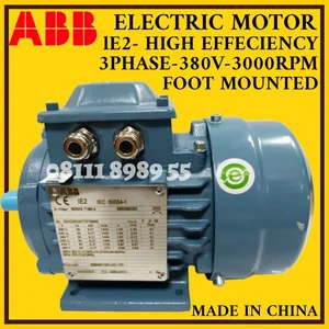 M2BAX71MA2 0.37KW/0.5HP/3PHASE/3000RPM ABB MOTOR IE1 HIGH EFFICIENCY
