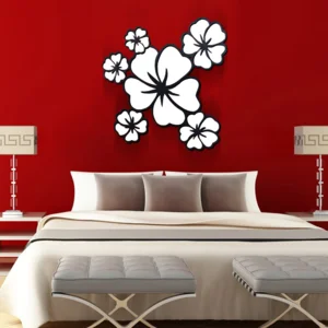 Cermin dekoratif motif flower