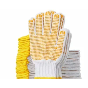 Sarung Tangan Kain Dot Kuning
