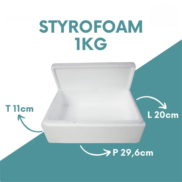 styrofoam box 1kg packaging ikan laut