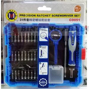 16 pcs precision screwdriver & bits set 