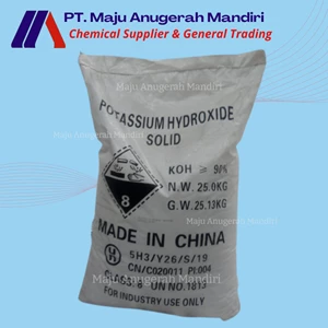 Potassium Hydroxide Solid 90% / Kalium Hidroksida 25kg ex China