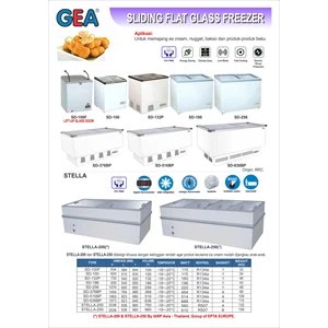 Sliding Flat Glass Freezer (Alat Alat Mesin)