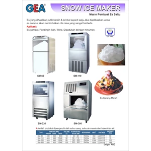Gea Sm-60 Snow Ice Making Machine
