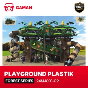 OUTDOOR PLASTIC PLAYGROUND - FOREST SERIES - 24MJ001-09