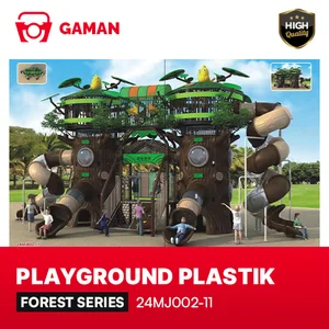 OUTDOOR PLASTIC PLAYGROUND - FOREST SERIES - 24MJ002-11