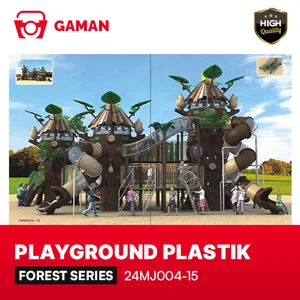 OUTDOOR PLASTIC PLAYGROUND - FOREST SERIES - 24MJ004-15