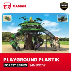 OUTDOOR PLASTIC PLAYGROUND - FOREST SERIES - 24MJ007-21