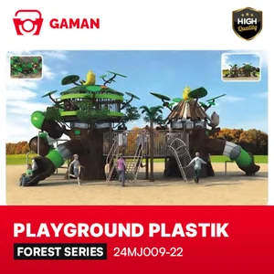 OUTDOOR PLASTIC PLAYGROUND - FOREST SERIES - 24MJ009-22