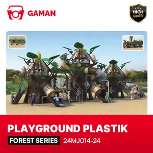 OUTDOOR PLASTIC PLAYGROUND - FOREST SERIES - 24MJ014-24