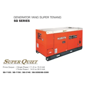 Genset Solar Kubota All Series (KJ J SQ GL)
