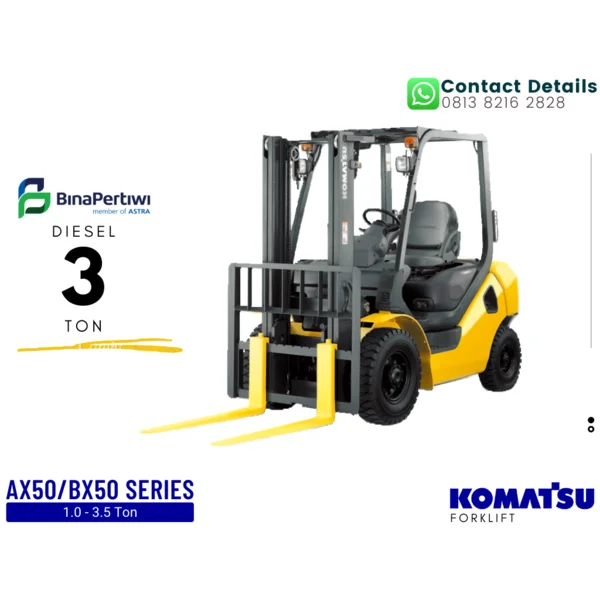 Forklift Komatsu Diesel 3 Ton