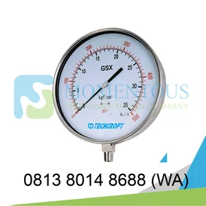 Pressure Gauge TECHCROFT GSX Series 0-35 Kg/Psi